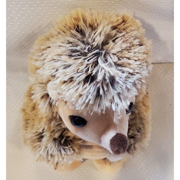 Hugfun International 8" Brown Hedgehog 261487 Stuffed Animal Plush Toy - Picture 6 of 10
